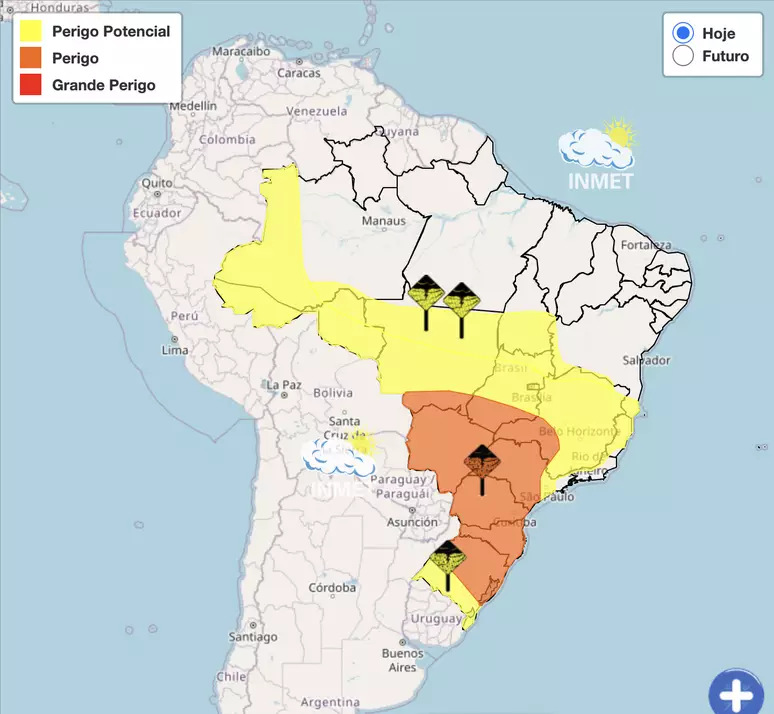 Inmet-emitiu-alerta-laranja-para-tempestades-e-alerta-amaerelo-para-chuvas Brasil terá chuvas intensas nos próximos dias; confira a previsão