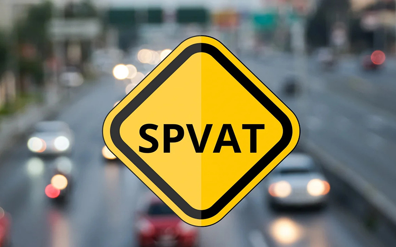 Um banner do SPVAT